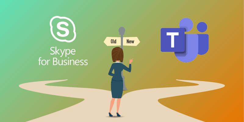 Skype for Business - old; Teams - new.